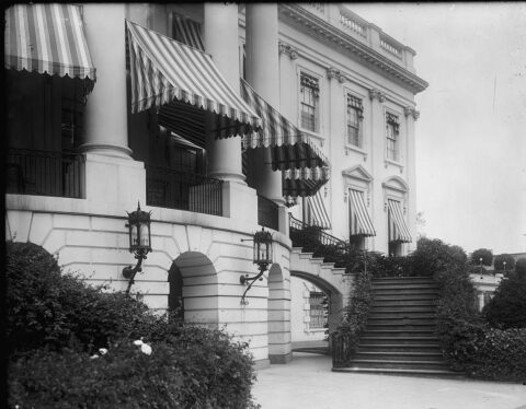Awnings on the White House