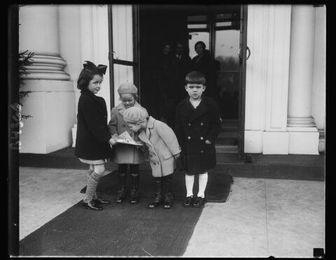 Hoover Grandchildren at the White House in 1930