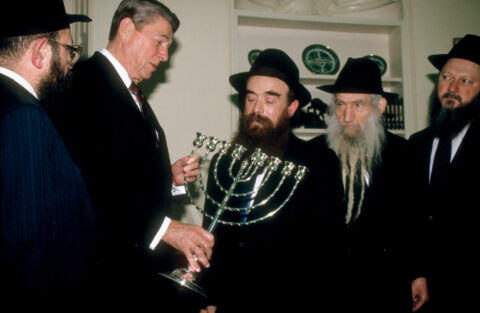 Reagan Menorah 1987