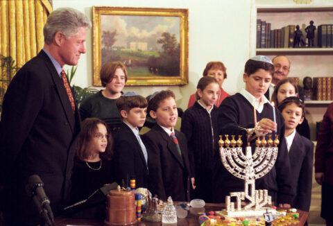 Clinton Menorah 1997