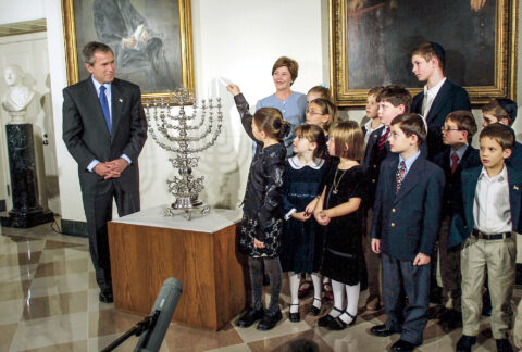 Bush Hanukkah Reception 2001