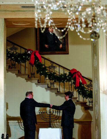 Truman Grandson Buergel Menorah