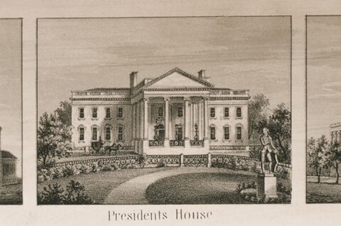 White House North Facade circa 1833