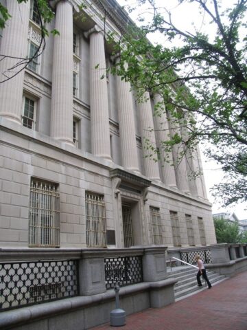 The site of the Freedman's Bank is now the location of the Treasury Annex.