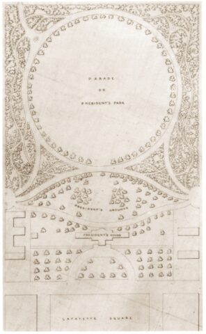 A.J. Downing's White House Landscape Plans - 1850s