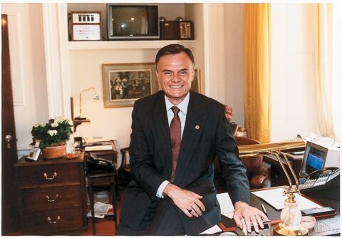 Gary Walters in the usher's office