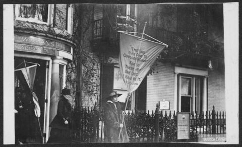 Alice Paul Leading the Protest