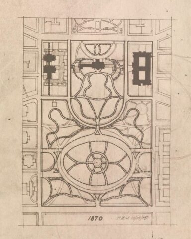 1870 map of the Ellipse