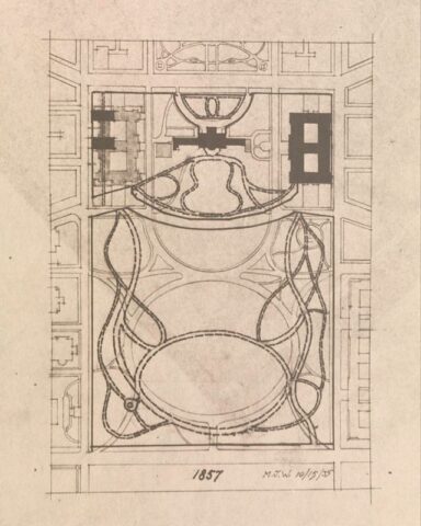 1857 map of the Ellipse