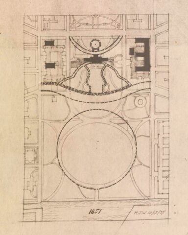 1851 map of the Ellipse