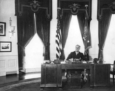 Franklin D. Roosevelt in the Oval Office