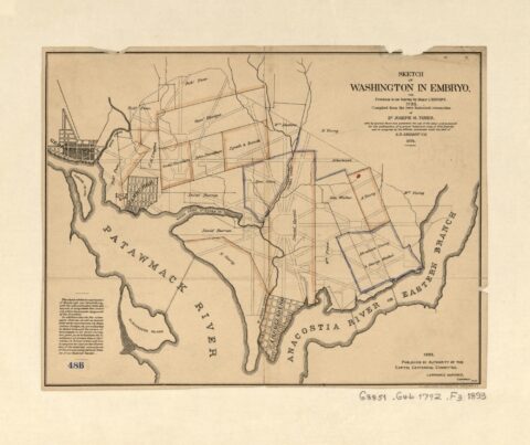 Washington in Embryo Map 1792